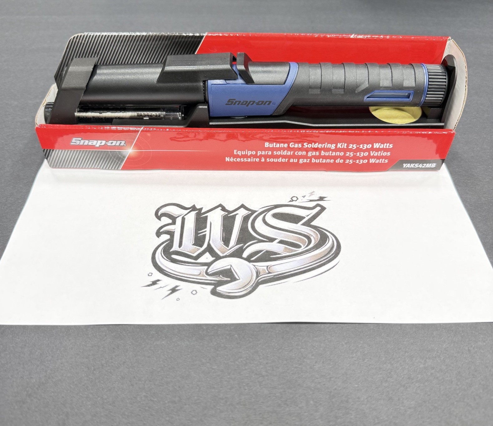 Snap-on Tools USA NEW Butane Gas Soldering Kit METALLIC BLUE YAKS42MB