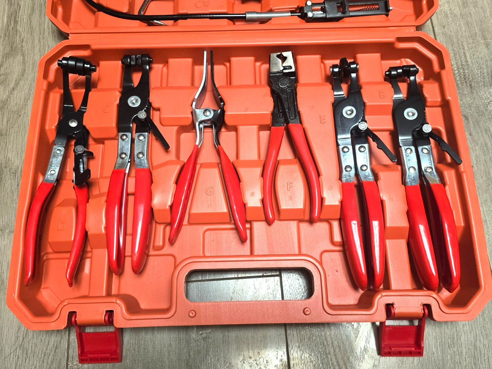 New! 9pc Master Specialty Hose Clamp Pliers & Hose Removal Tool Set w/ Case