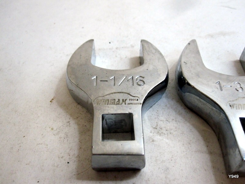 Winmax tools set of 3 Jumbo Crowfoot Wrench 1-1/16, 1-3/16, 1-7/16