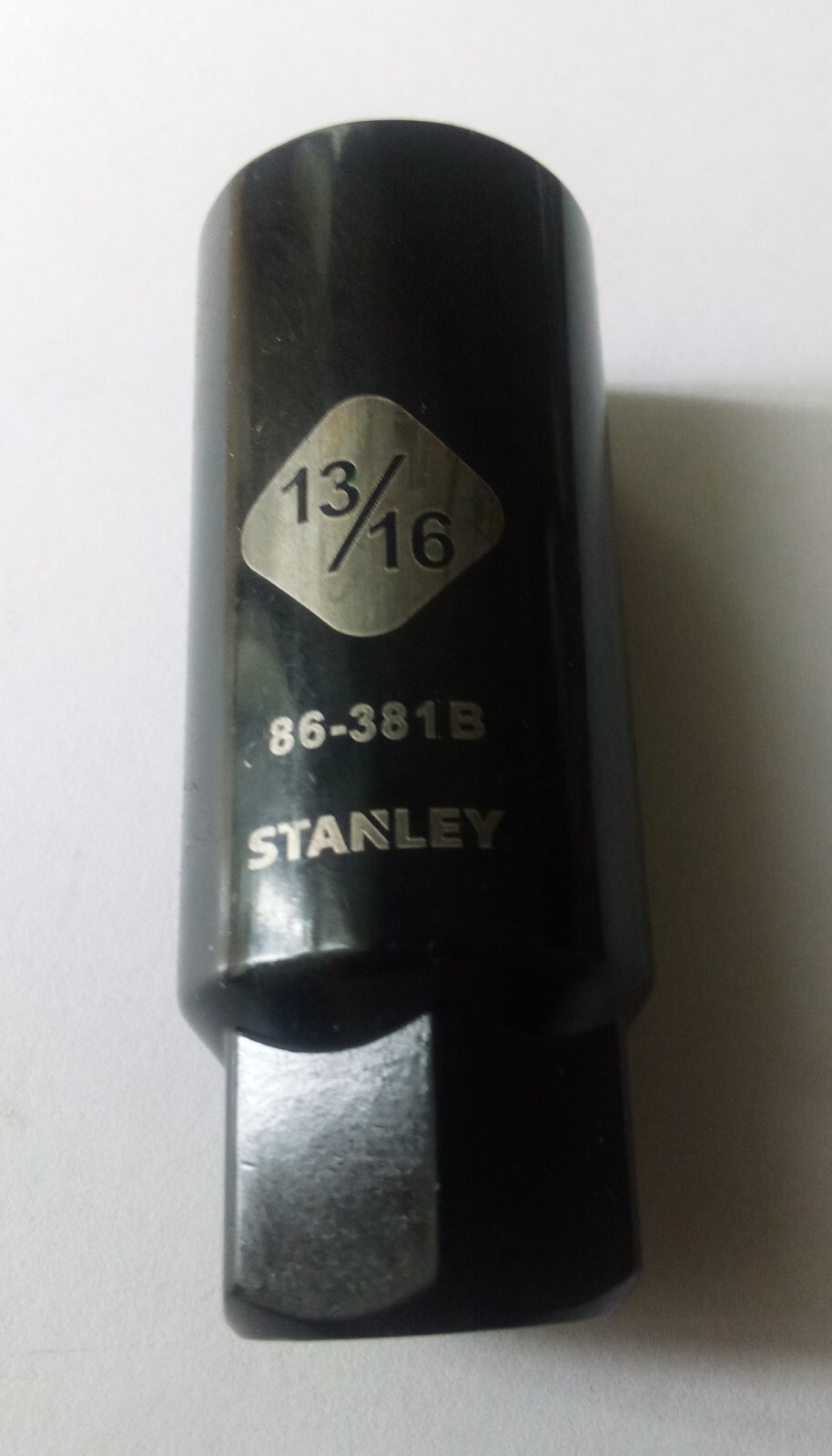 Stanley 13/16″ x 3/8″ Deep Spark Plug Socket 86-381B Black Chrome 6 Pt Free Ship