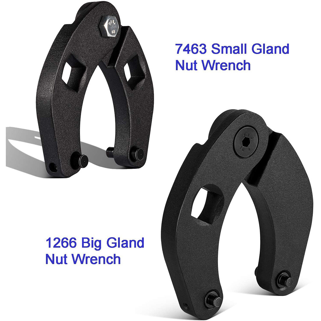 1266 Adjustable Gland Nut Wrench + 7463 Spanner Tool Set For Hydraulic Cylinders
