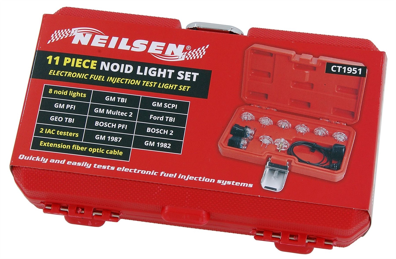 Deluxe Noid Light Set – 11pc Electronic Fuel Injection Test Light + Cable + Case