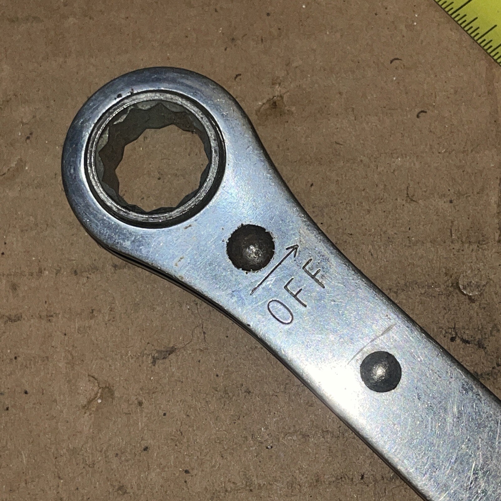 VINTAGE WILLIAMS USA RB-2024 3/4 In X 5/8 In Ratcheting Box End Wrench 12 Point