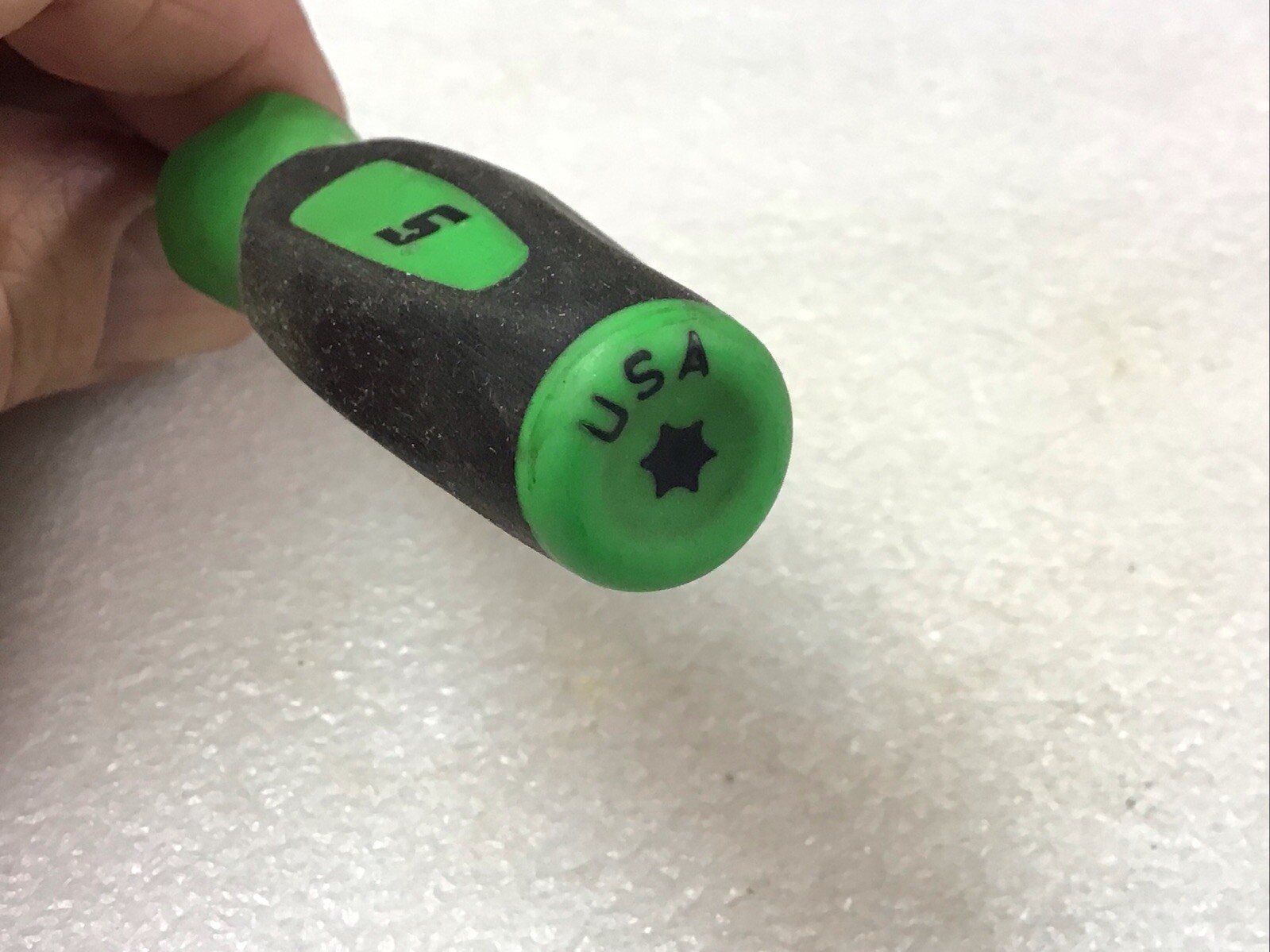 Snap-on#SGDT308BG – T8 , Mini Torx Driver With Green Soft Grip Handle-USA- NICE-