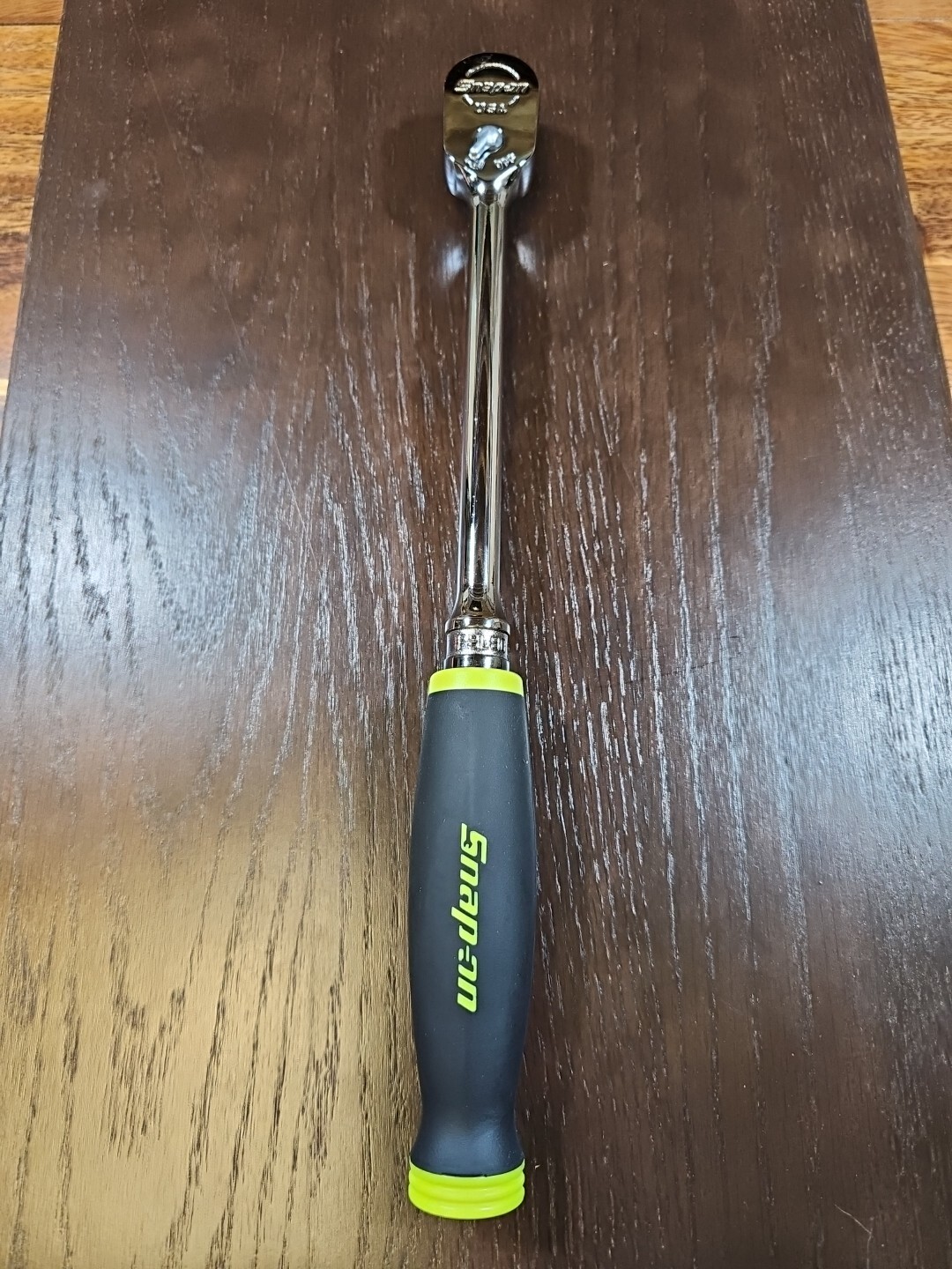 *NEW* Snap On 3/8″ FHL80 HI VIZ Soft Grip; Long Handle Ratchet FREE PRIORITY