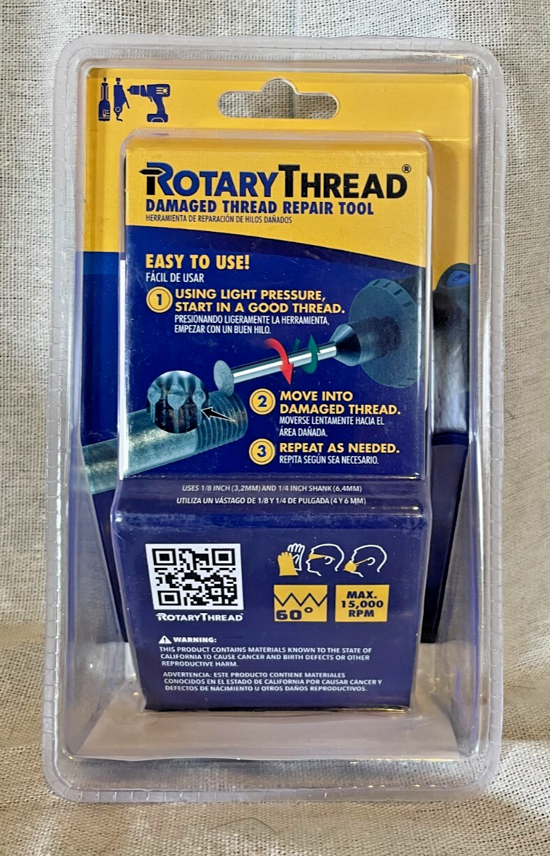 ROTARY THREAD Damaged Thread Repair Tool – Chase, Restore, Repair, and Clean