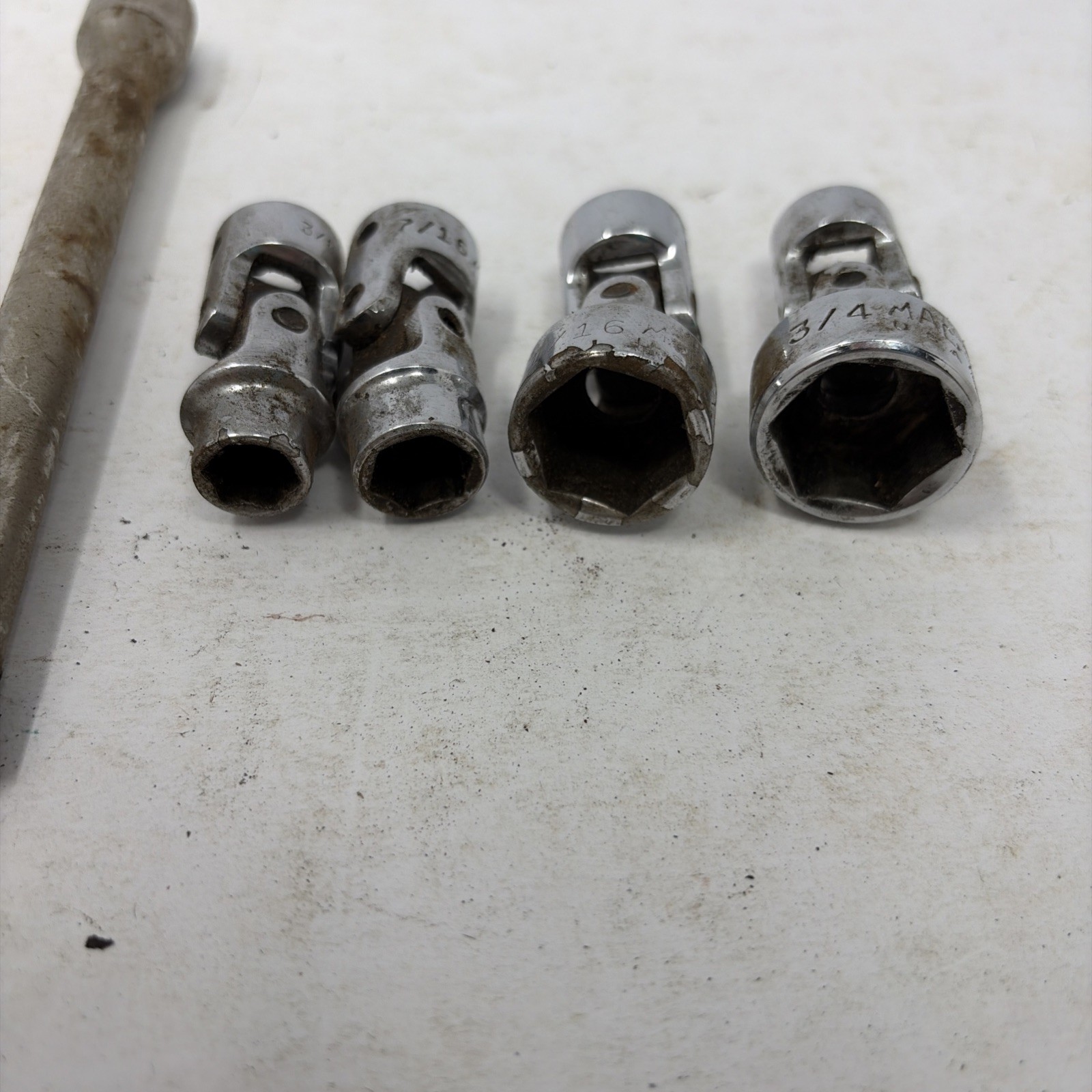 Mac Tools 5pc 3/8″ Drive 6pt Swivel Socket 3/8-7/16-11/16-3/4 – X6E 6” Extension