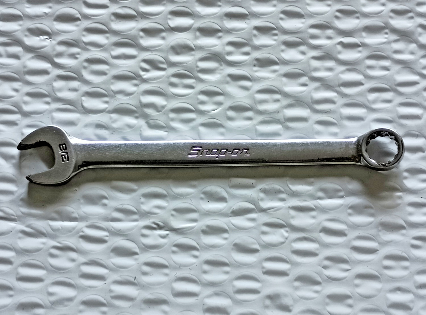 SNAP ON OEX-120, 3/8″ COMBINATION WRENCH, 5″ LONG, 12 POINT.