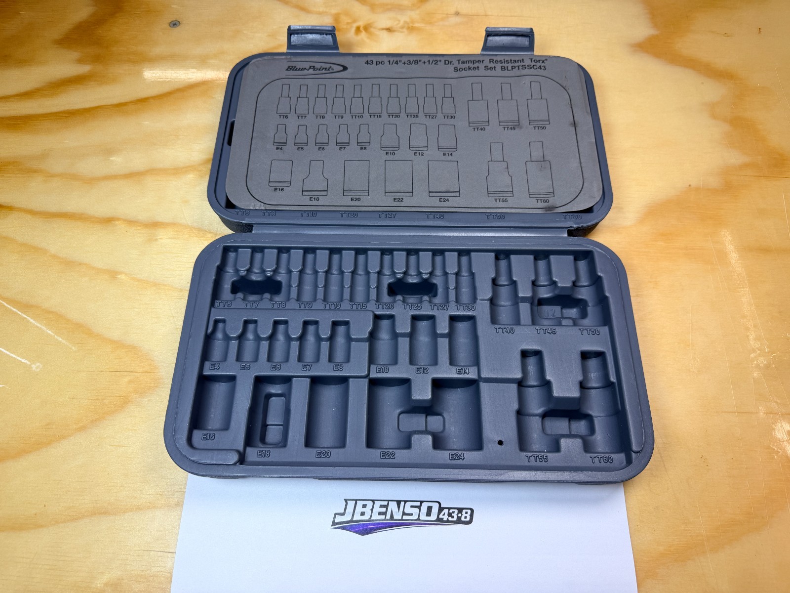 Blue-Point Tools NEW Storage Case for 43pc Torx Bit Socket Set BLPTSSC43PB