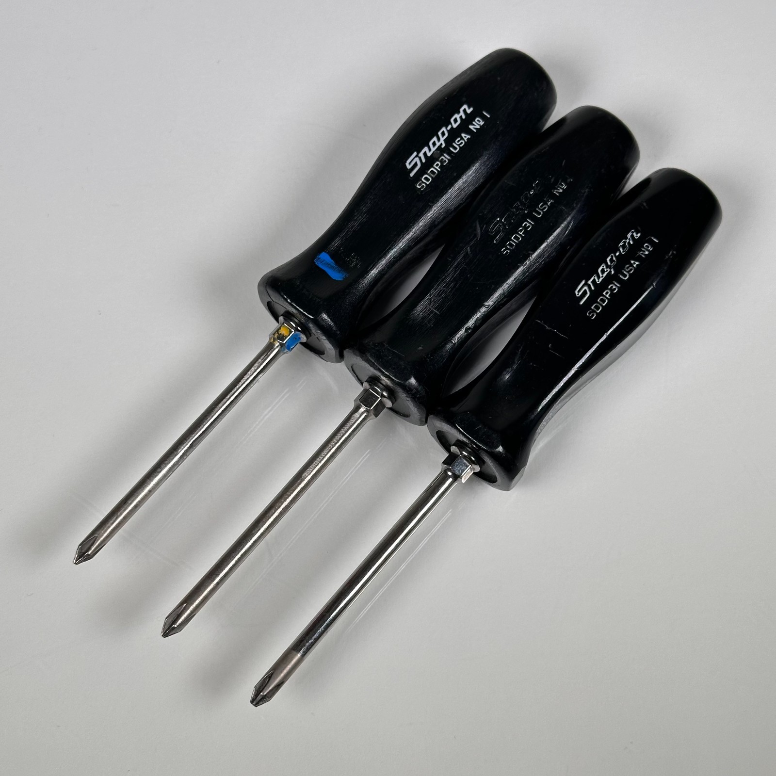 Snap-On Tools Phillips Screwdriver SDDP31 Black USA (Lot of 3)