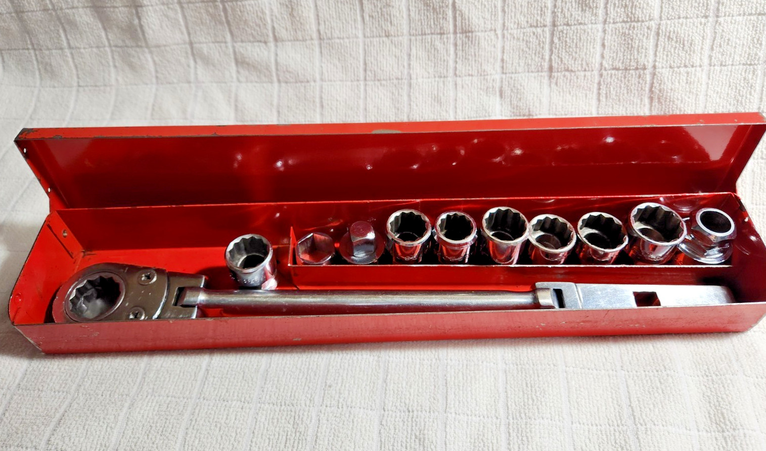 MAC Tools USA 12pc VRF Front End Alignment Ratchet Pass Through Thru Socket Set