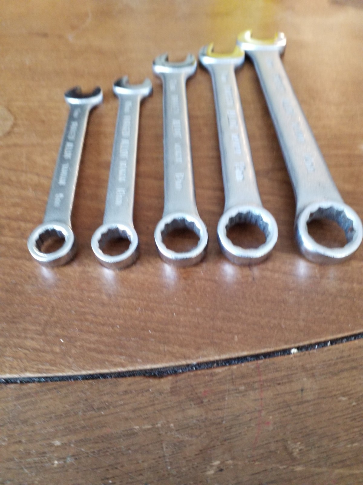 5 Master Mechanic Metric Combo Wrenches 12 Pt. 9, 10, 12, 13, 14