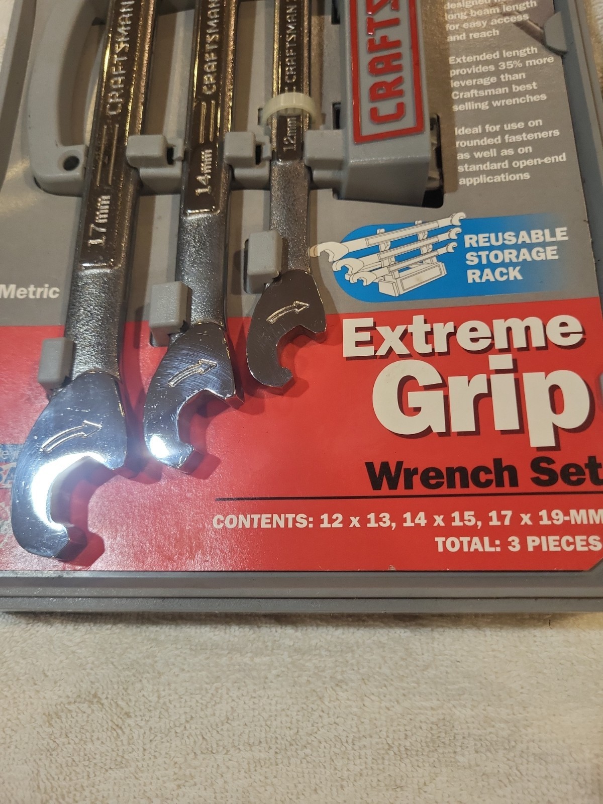 Craftsman USA 42512 & 42513 Extreme Grip SAE & Metric Wrench Set . NOS 🔥