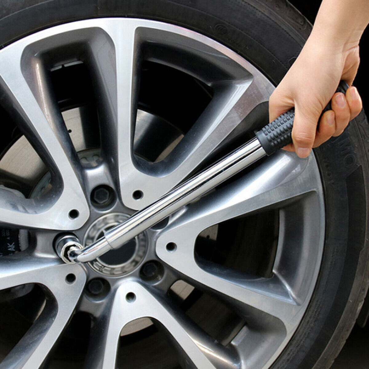 Lug Nut Wrench (17/19MM) & (21/23MM) Van Car Brace Extendable Wheel Socket Tyre