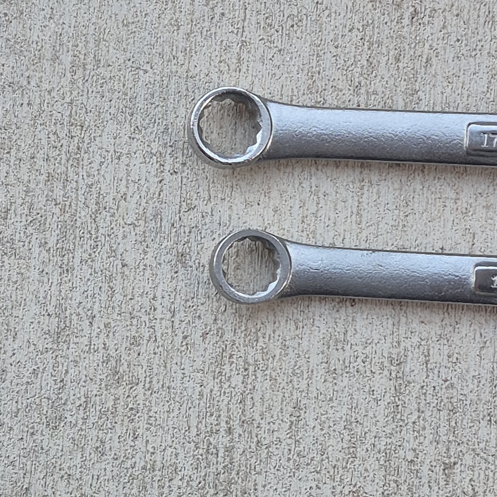 Lot of 2 Craftsman Metric Double Box End Wrenches 42951 42952 NOS Like New Chrom
