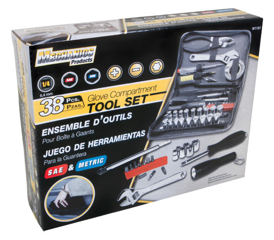 38pc Compact Auto Tool Kit – Performance Tools W1197