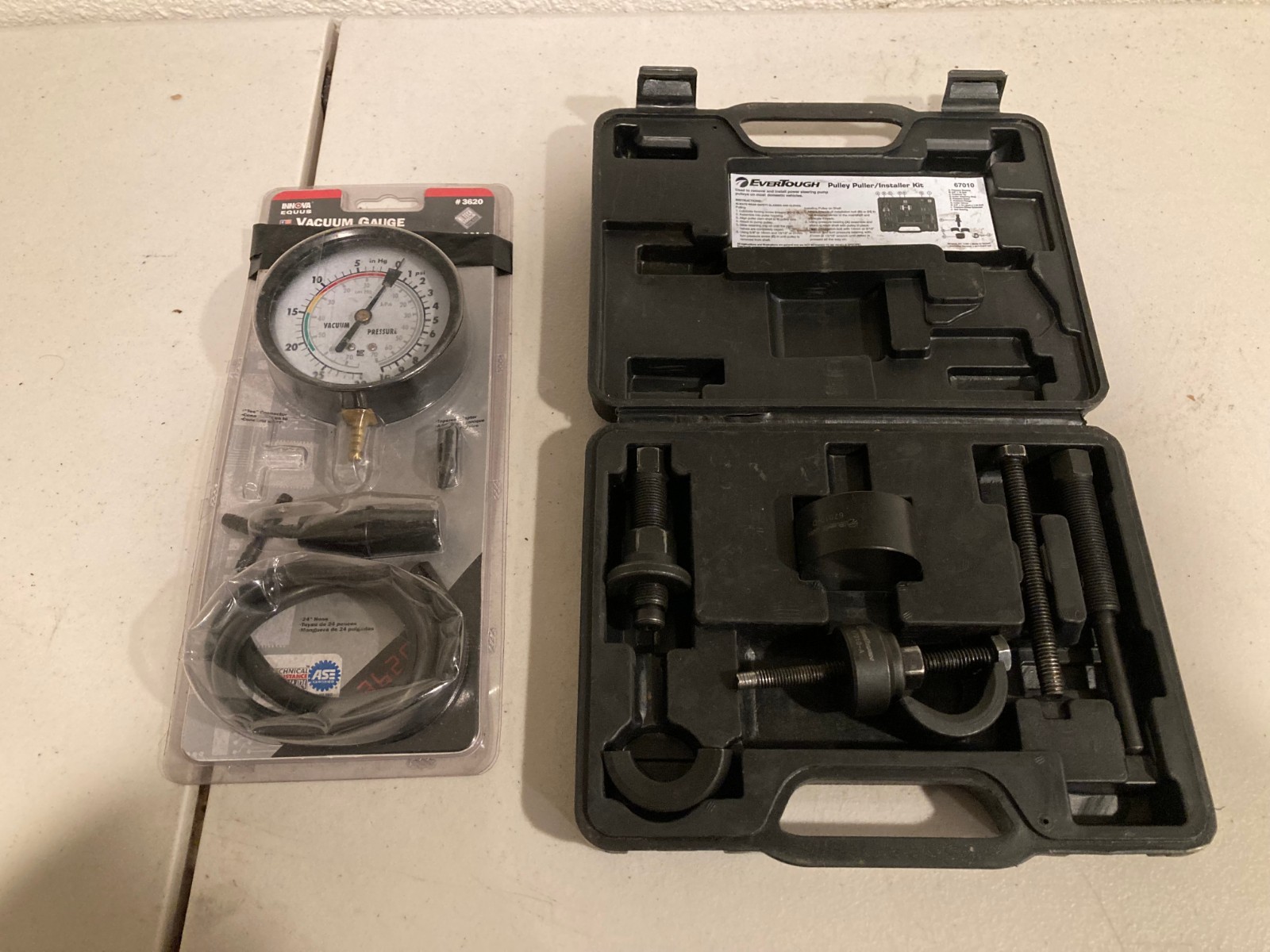 Evertough Pulley Puller & Installer kit & Vacuum / Carburetor Fuel Pressure Test