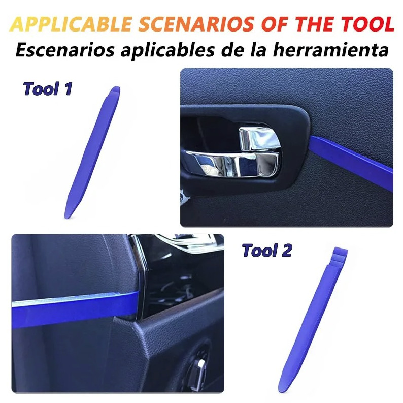 5pcs No‑Scratch Trim Removal Kit – Plastic Pry Tools for Car Panels – NEW