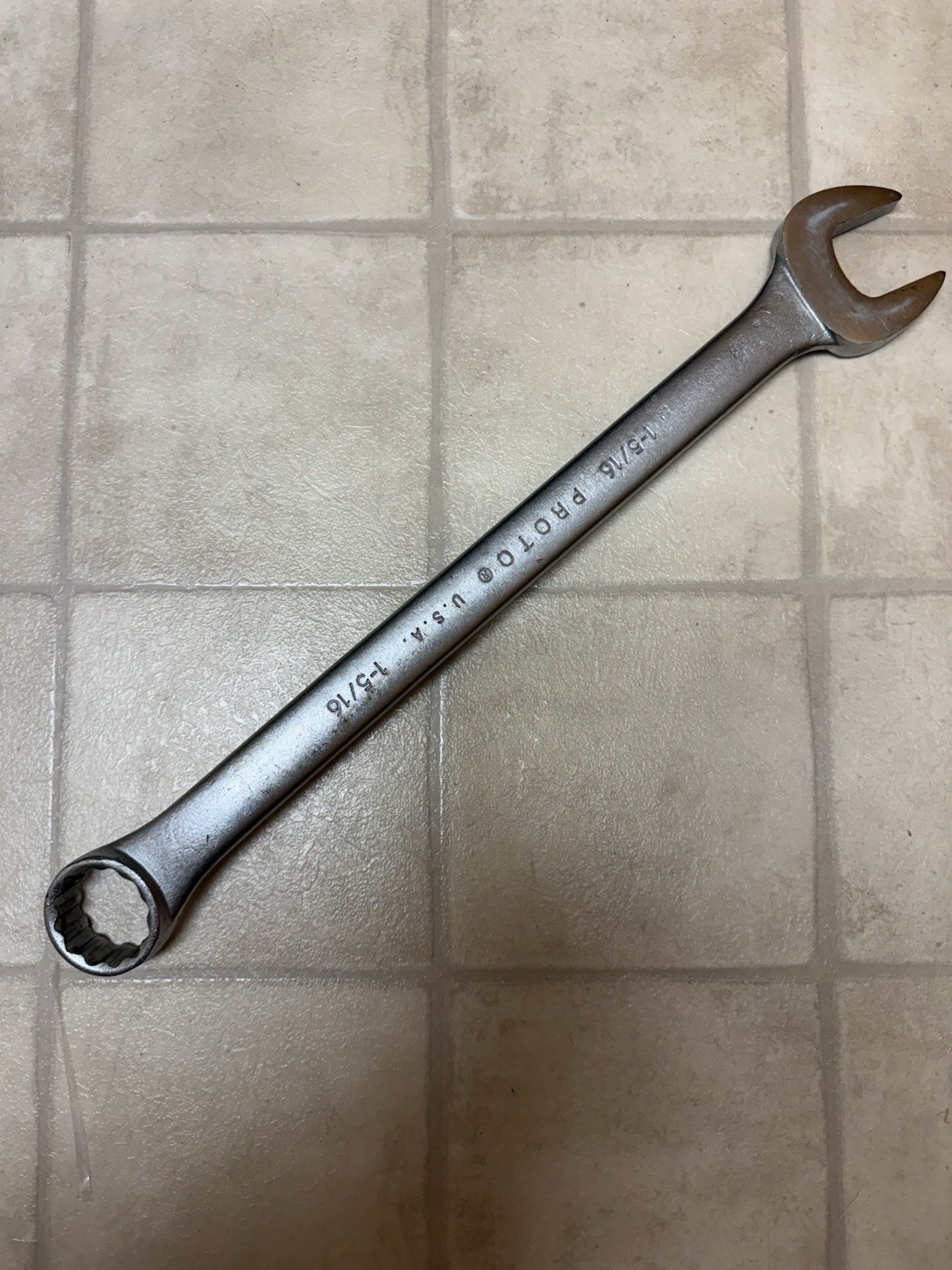 Proto 1242 18″ long 1-5/16″ 12pt combination wrench USA MADE
