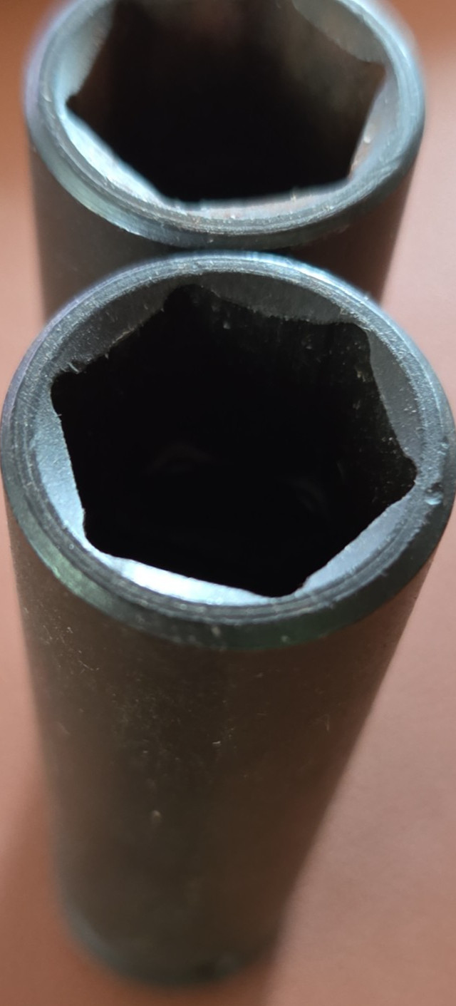 QTY 2 Proto 9/16” Deep Well 3/8”Drive Impact Socket J7718H Black Oxide 6 Point