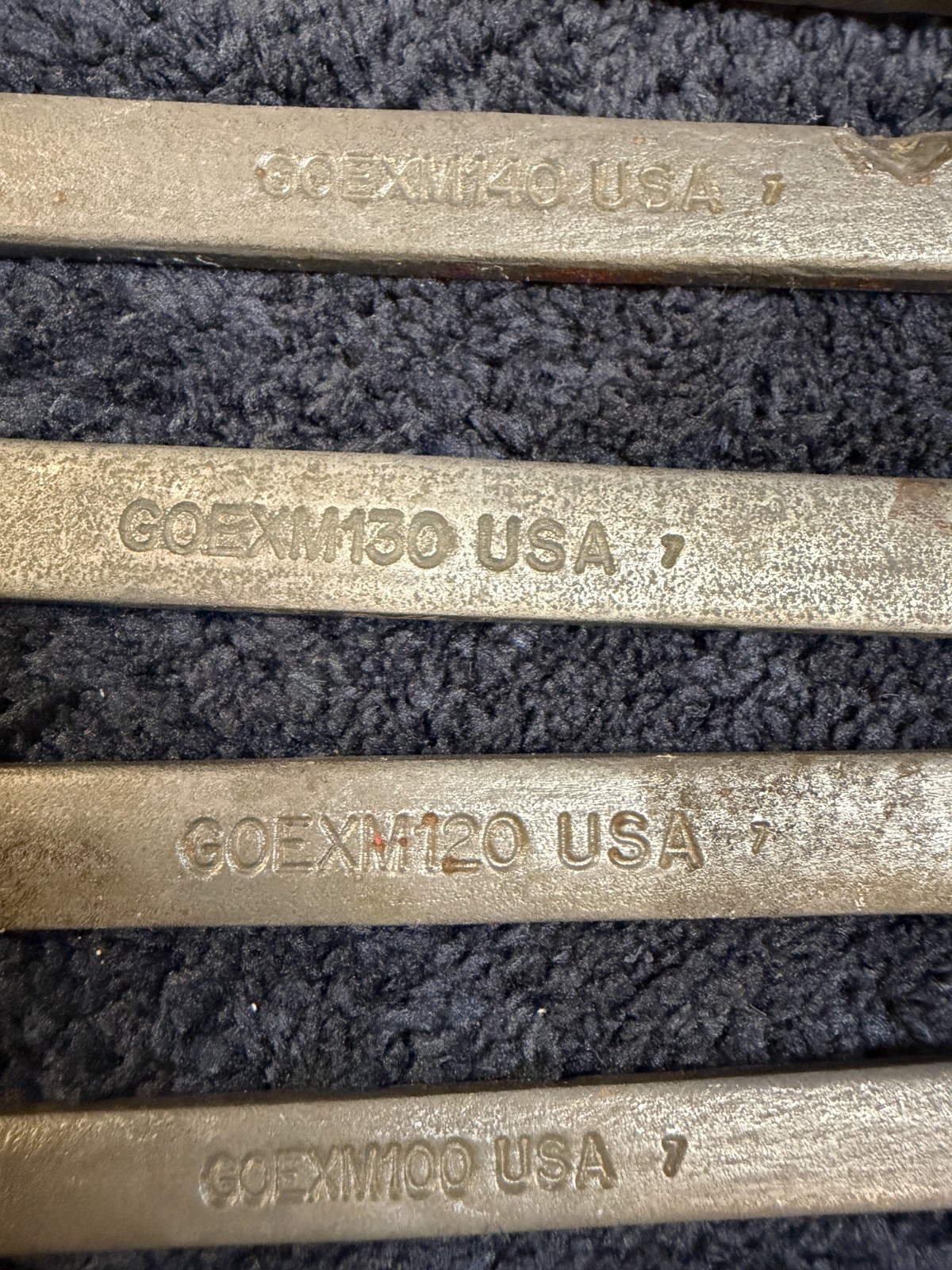 Snap-on 6 Piece Combination Wrench Set, GOEX See description for sizes. USED