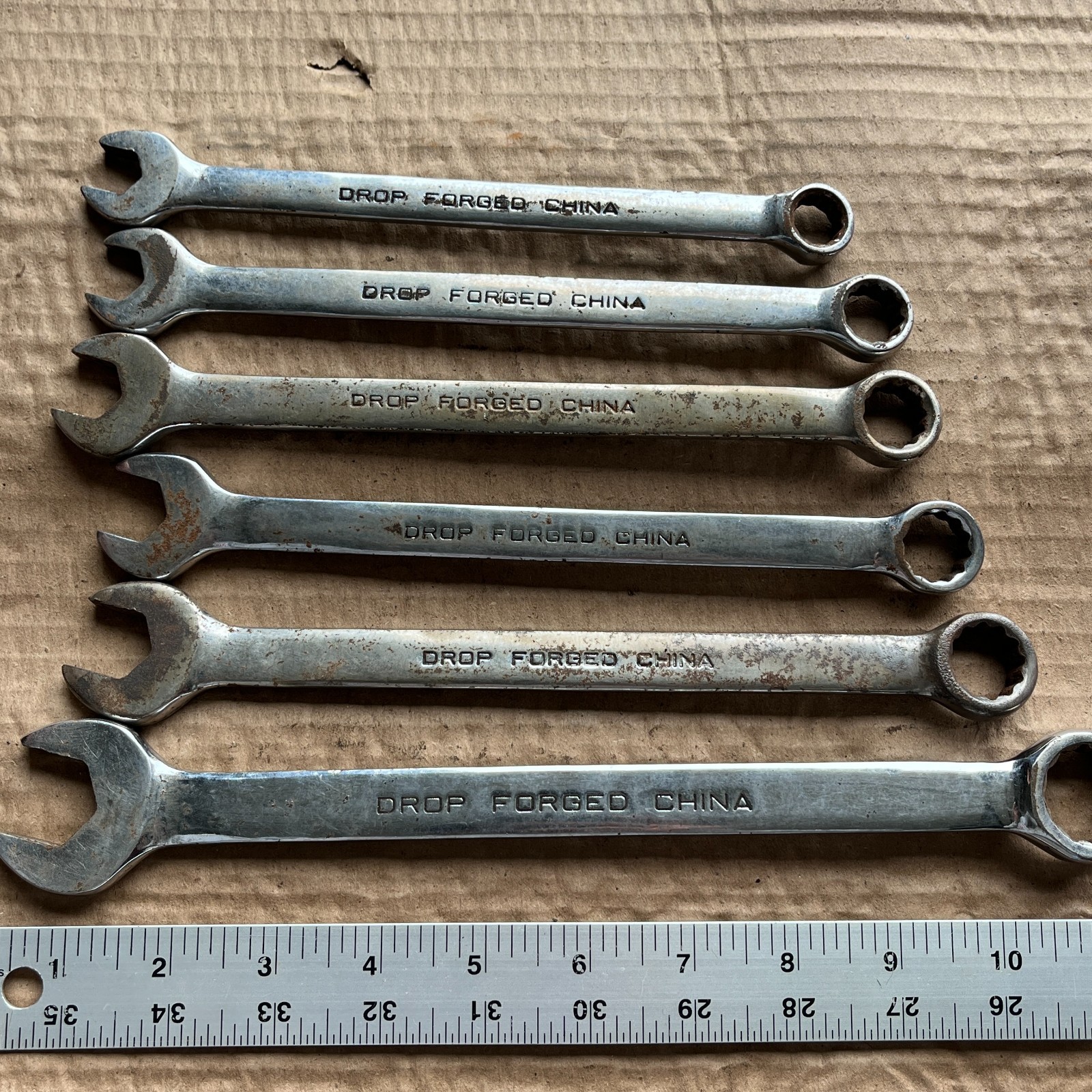 MIT Combination Wrench 6 pc Set 12mm-21mm Metric Tool Set 12 pt