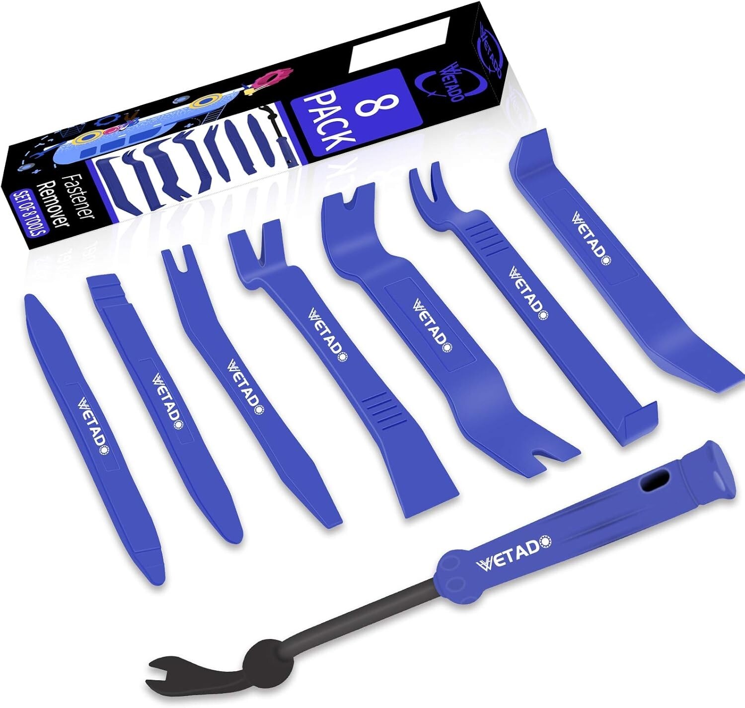 8PC Trim Removal Tool Set for Effortless Car Panel Repairs – Non-Scratch Design