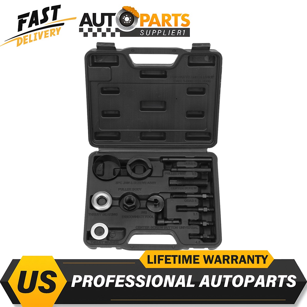 Power Steering Pump Puller Remover Installer Tool UNIVERSAL CAR US 14x NEW USA