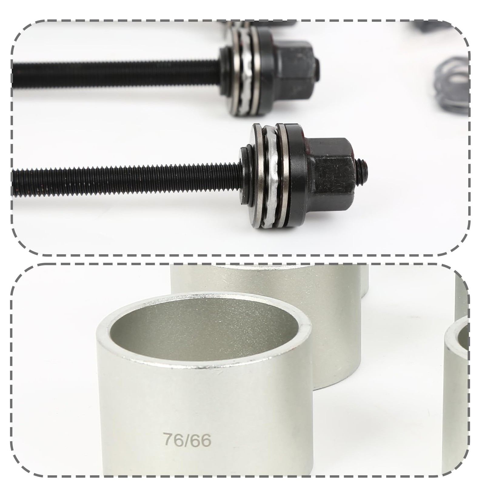 28PCS ProfessionalPress & Pull Sleeve Kit for Removing Bearings Bushes Seals