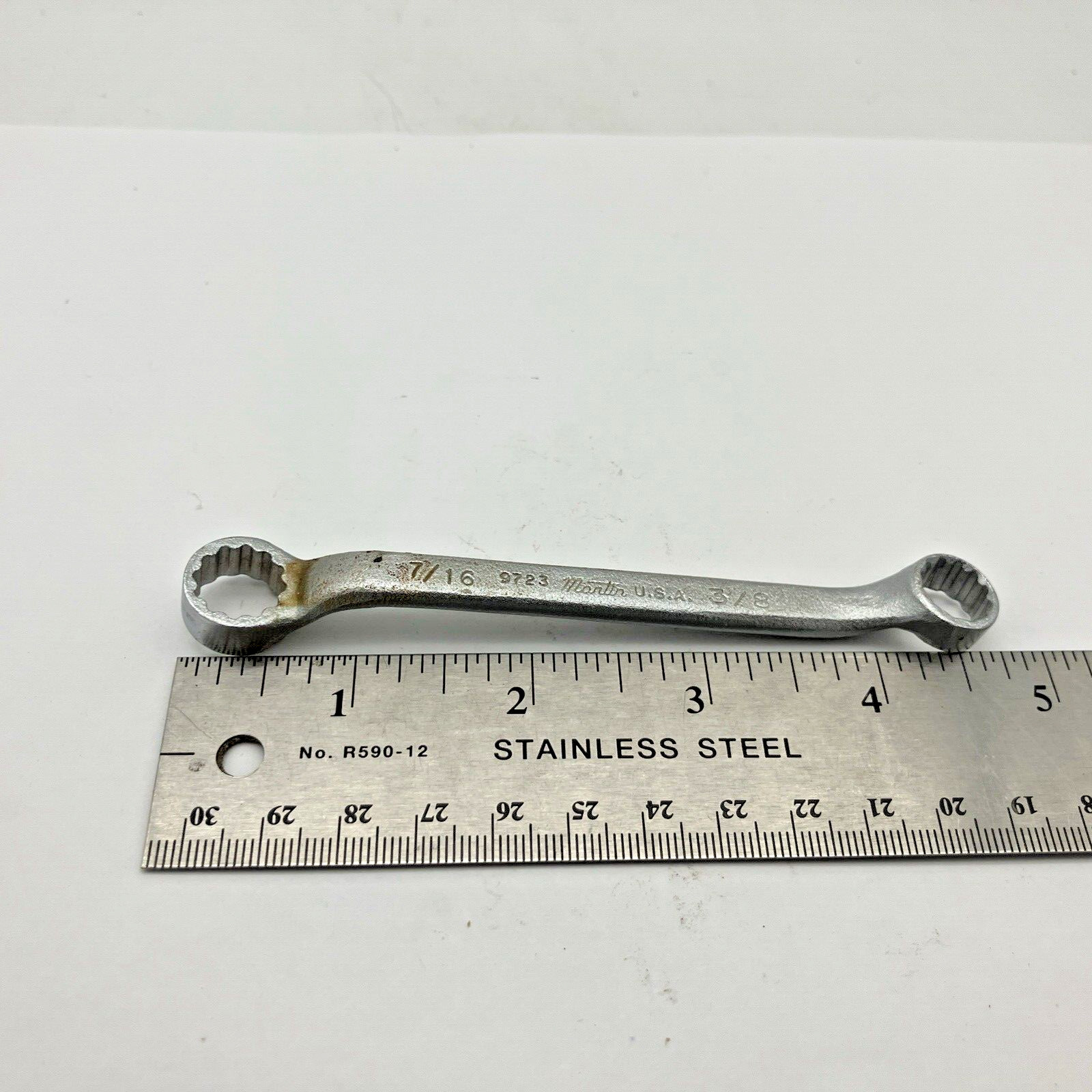 Martin Tools 9723 3/8″x7/16″ 4-5/8″ Long Offset Box Wrench USA