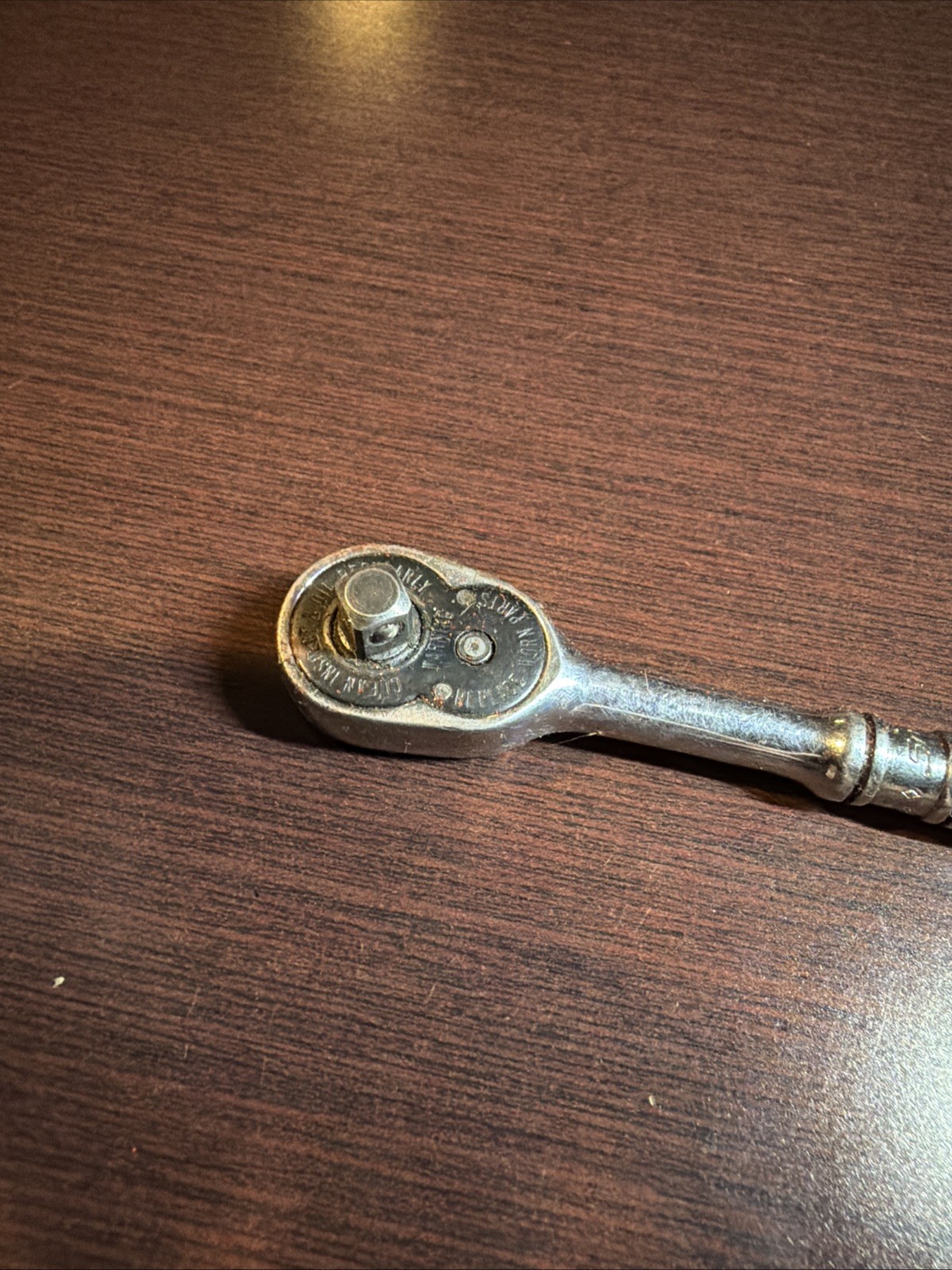 Snap On 1/4″ Drive 4.5″ Long Standard Chrome Ratchet TM70C