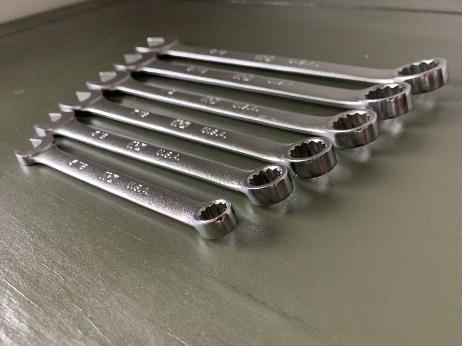 K-D Tools USA Combination Wrench Set 6 pc 12pt SAE 5/16 to 5/8 Inch NOS