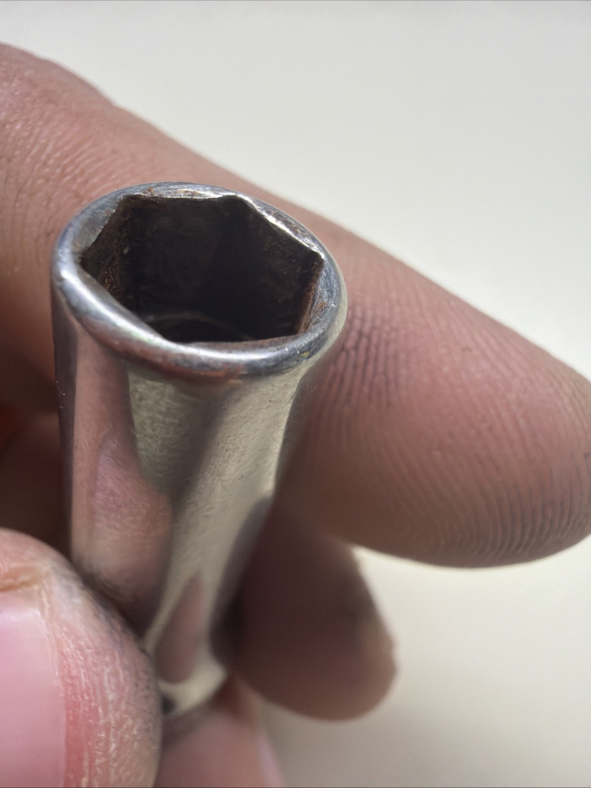 Snap On Tools SFSM9 3/8 Dr 6Pt Metric 9mm Flank Dr Deep Chrome Socket USA