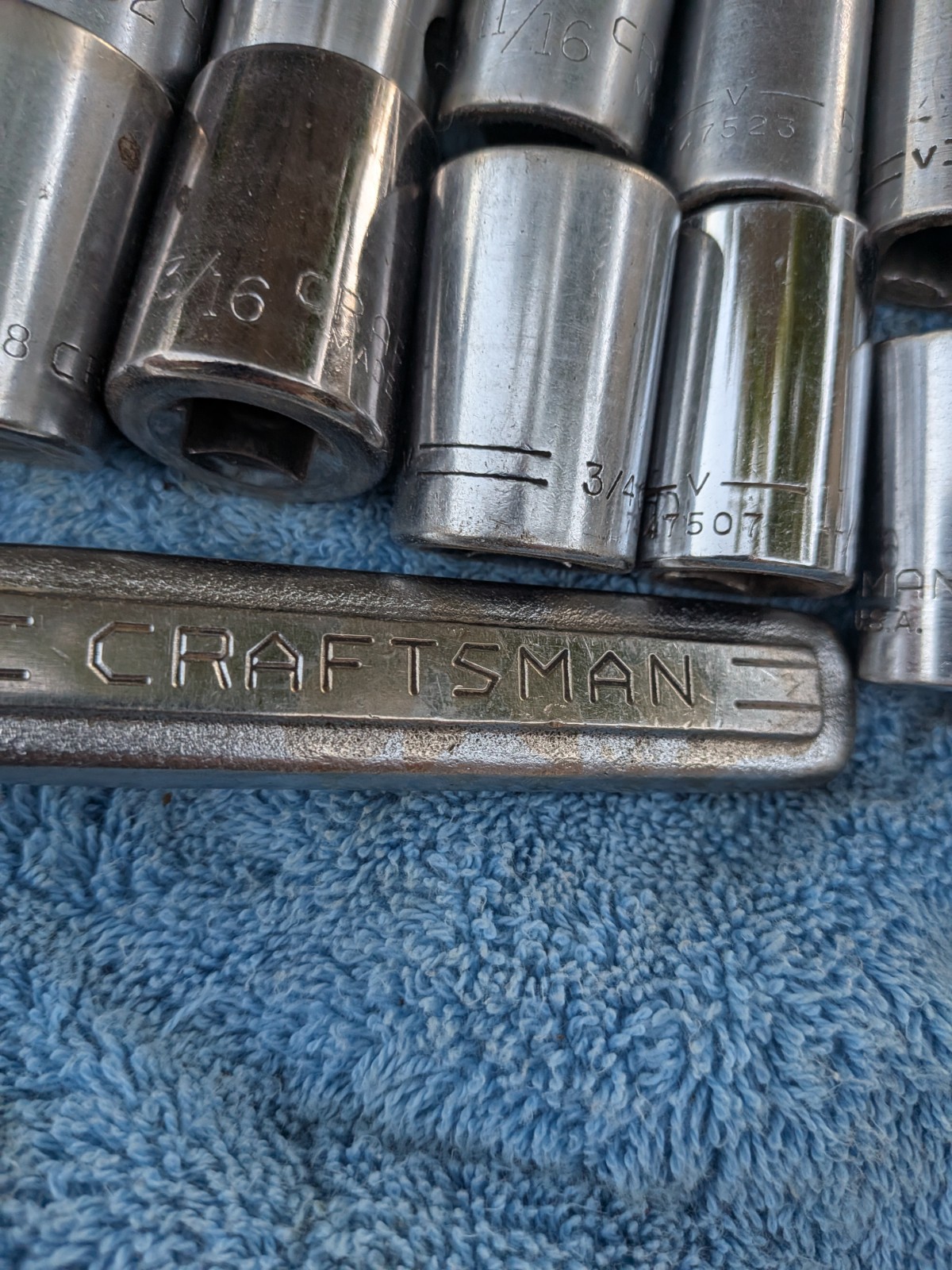 Craftsman 1/2″ drive SAE 27 pc Socket Set Deep & Shallow Sockets & Ratchet 12pt