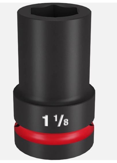 Milwaukee 1 Drive 1-1/8 Deep 6 Point Socket SHOCKWAVE Impact Duty 49-66-6506 New