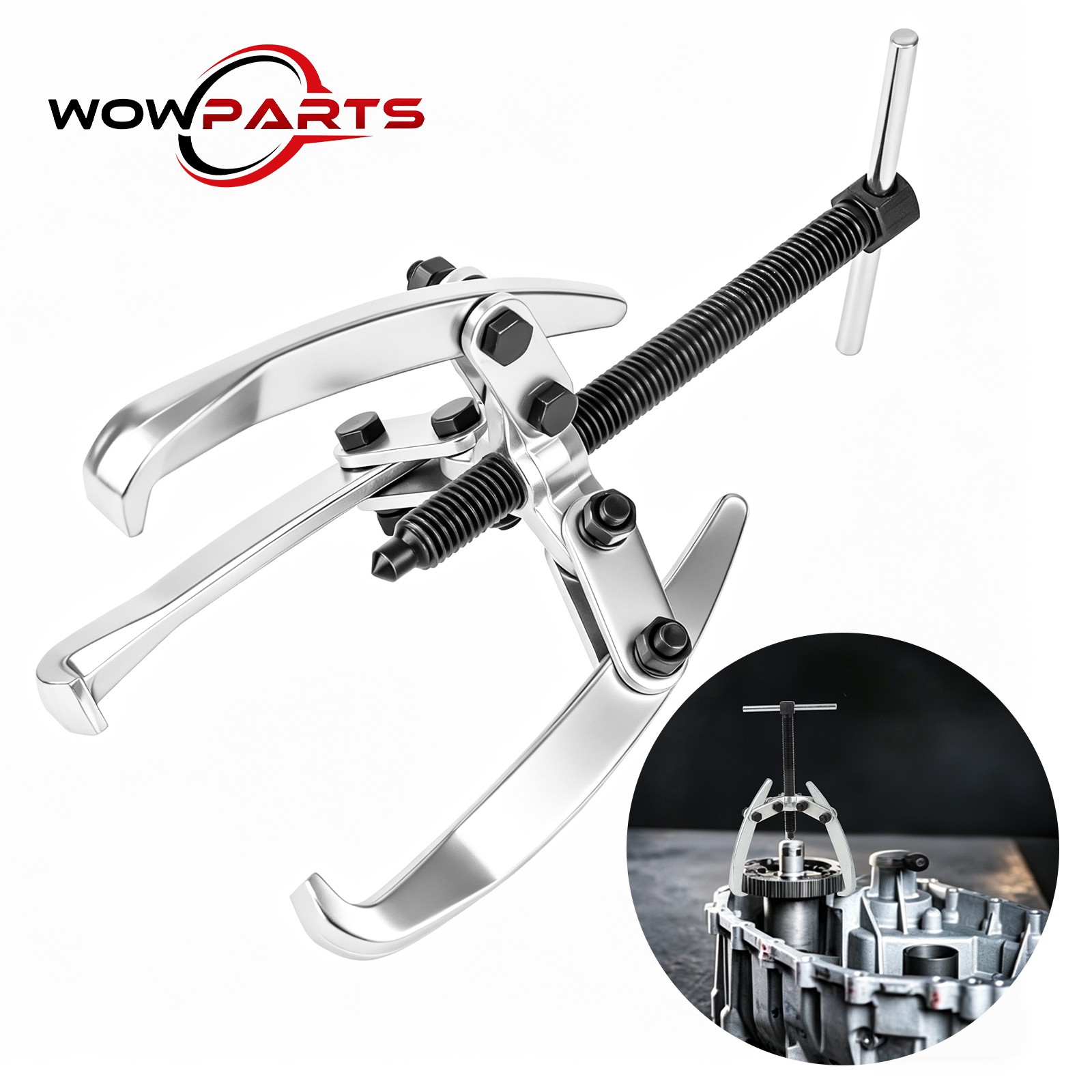 3 Jaw 3in Bearing Gear Pullers Heavy Duty Extractor Tool Adjuestable Removal Kit