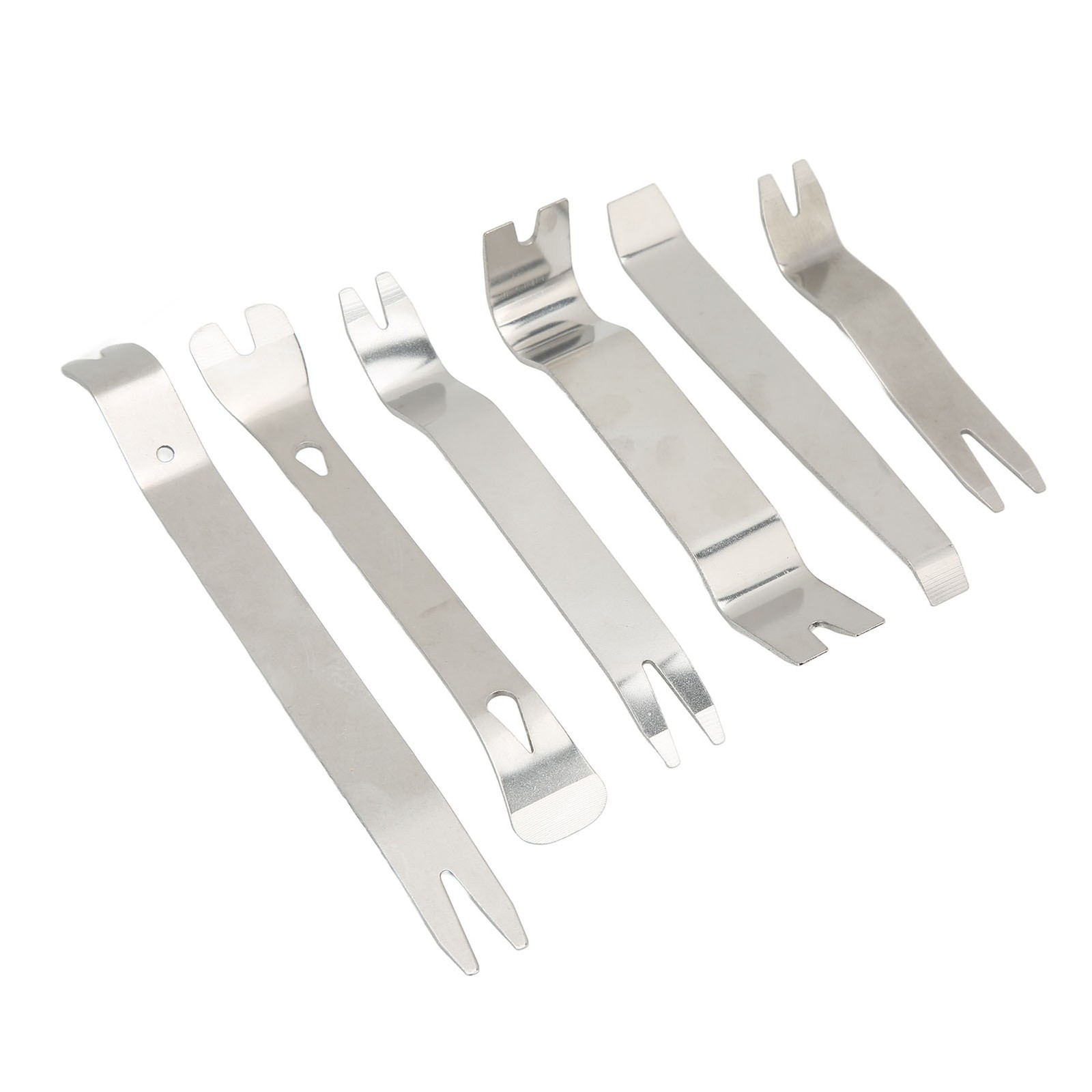 6pcs Car Trim Removal Tool Kit Stainless Steel Solid Rustproof Clip Pry Tools