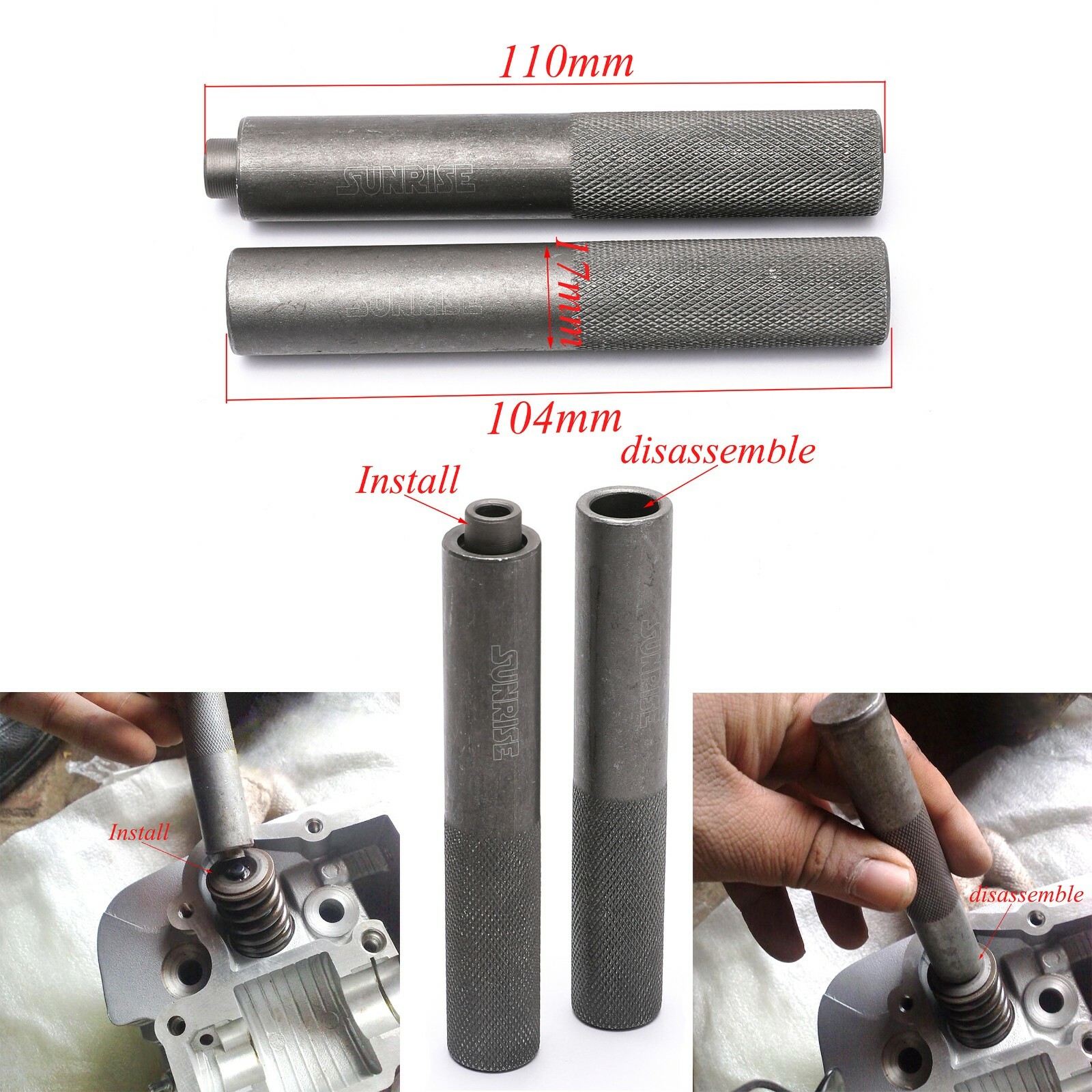 Valve Spring Compressor Removal Tool Set Splitter Kit for Pit Dirt Bike Scooter