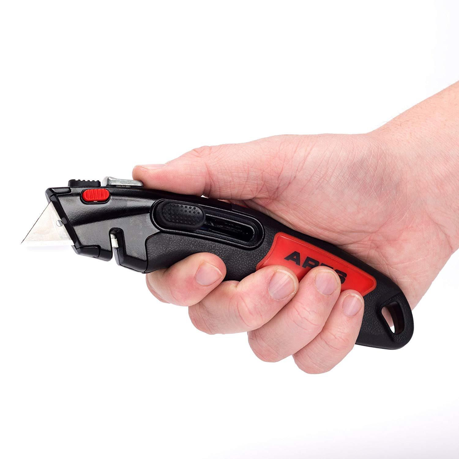 2 in 1 Heavy Duty Utility Knife | Automatic & Manual Blade Retraction