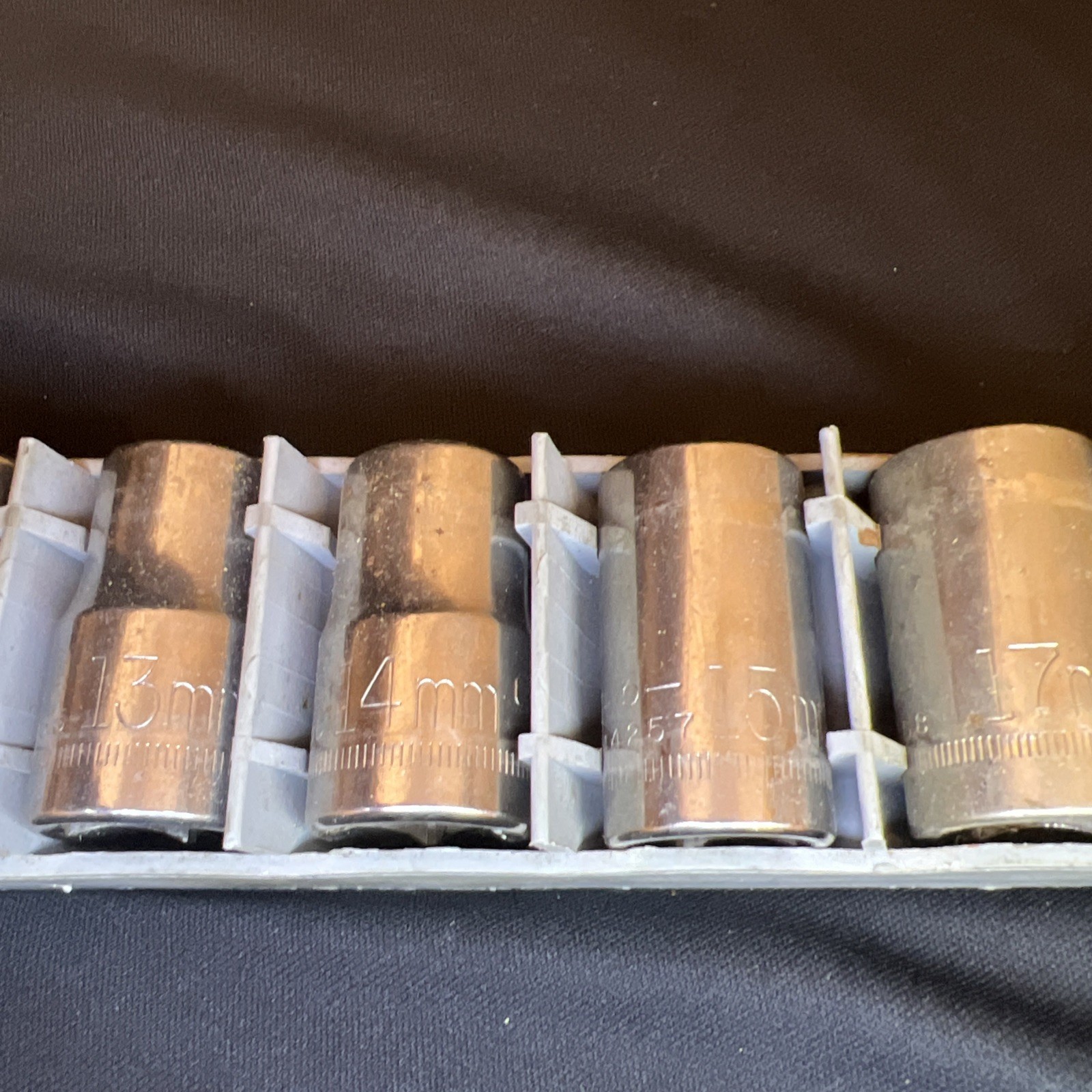 Vintage 34450 Craftsman 1/2″ Drive 6pt 10pc Socket Set 3/8-15/16 Metric Sears
