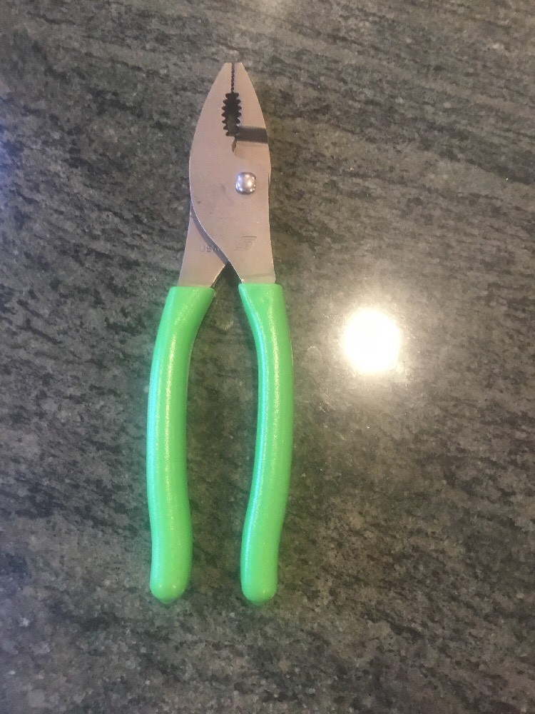 Snap On 47acf 8″ talon grip combination slip-joint pliers green new