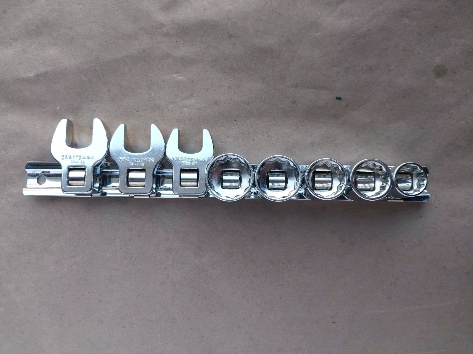 Craftsman Crows Foot And Socket Set AB Series 3/8″ Drive Metric Rare