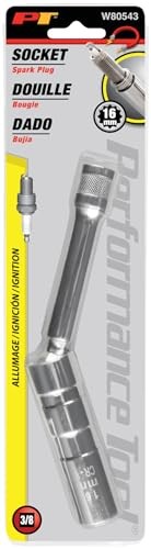 Performance Tool W80543 12 Point Mag Spark Plug Socket – 3/8″ Drive, 16 mm Size,