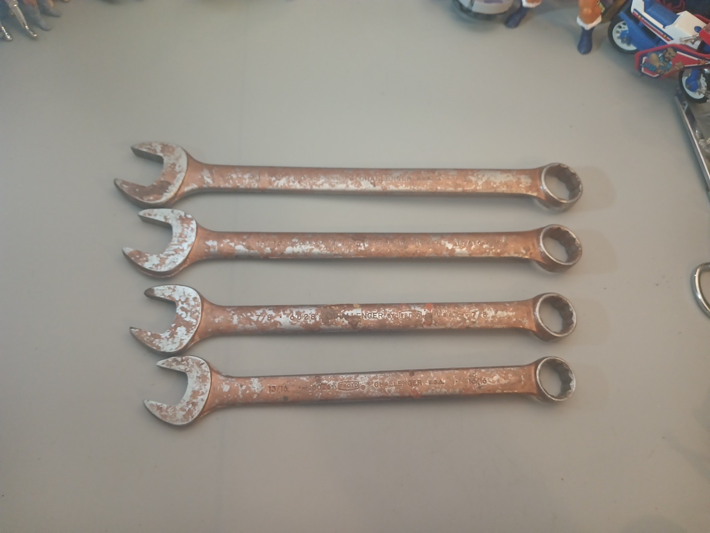 CHALLENGER 4 piece WRENCH lot