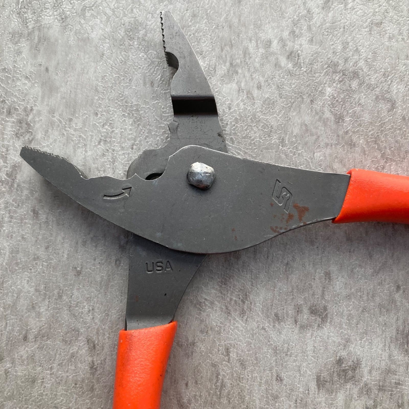 Snap-on HJ47ACF 8″ Talon Grip FlankJaw Slip-Joint Pliers Orange 8″ Length