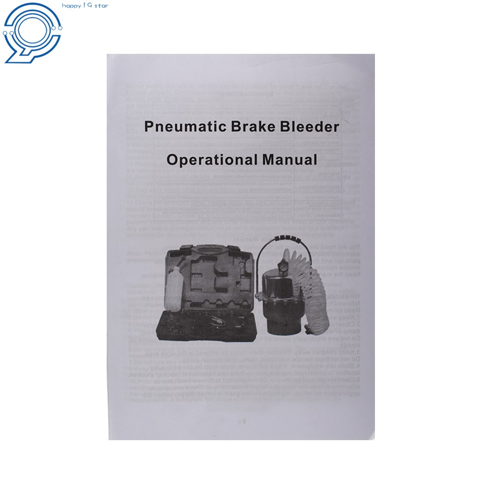 Brake ＆ Clutch Bleeder Valve System and Portable Pneumatic Air Pressure Kit