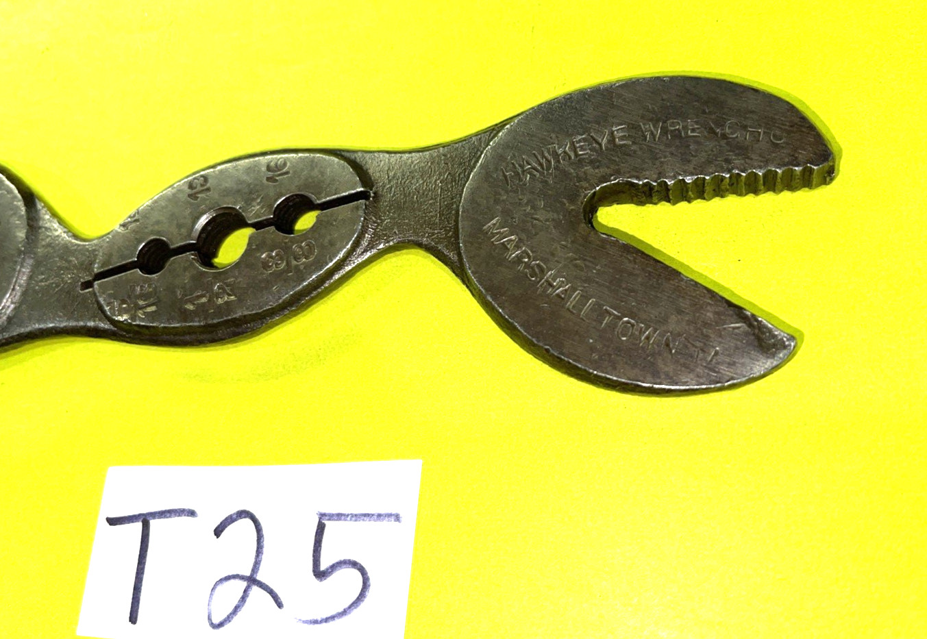 HAWKEYE WRENCH CO. CROCODILE DOUBLE END WRENCH FREE SHIPPING IN THE US