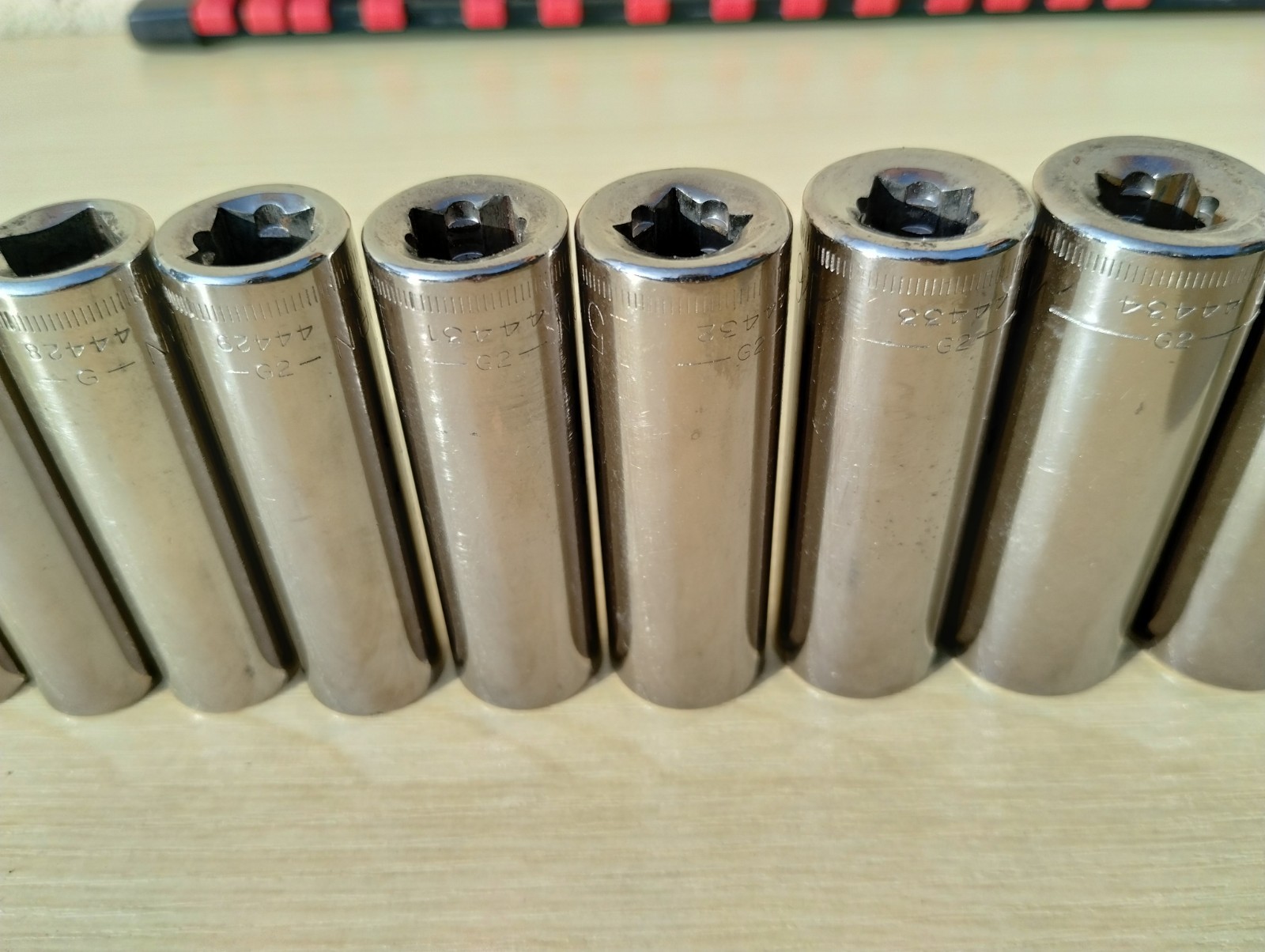 Vintage Craftsman G2-Metric Deep Socket Set 9mm–19mm+18 SparkUSA Made 3/8” Drive