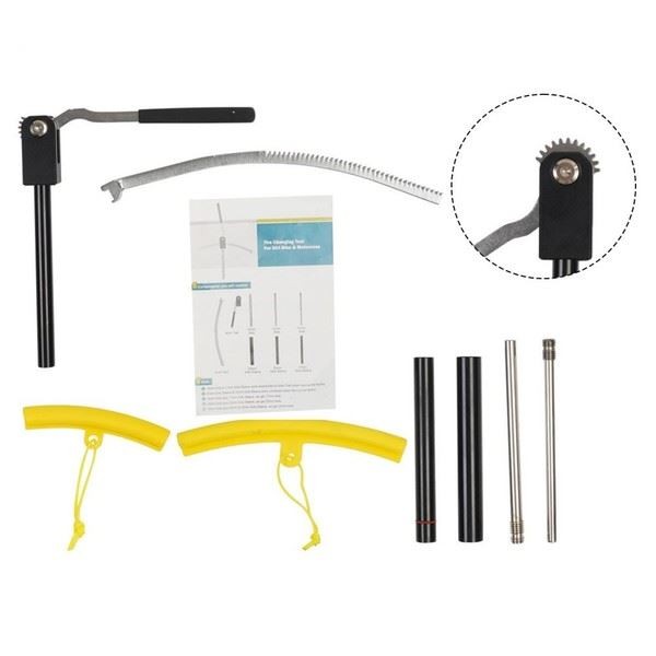 Tire Changing Tool Kit for Motocross Dirt Bikes with Multiple Axle Sizes