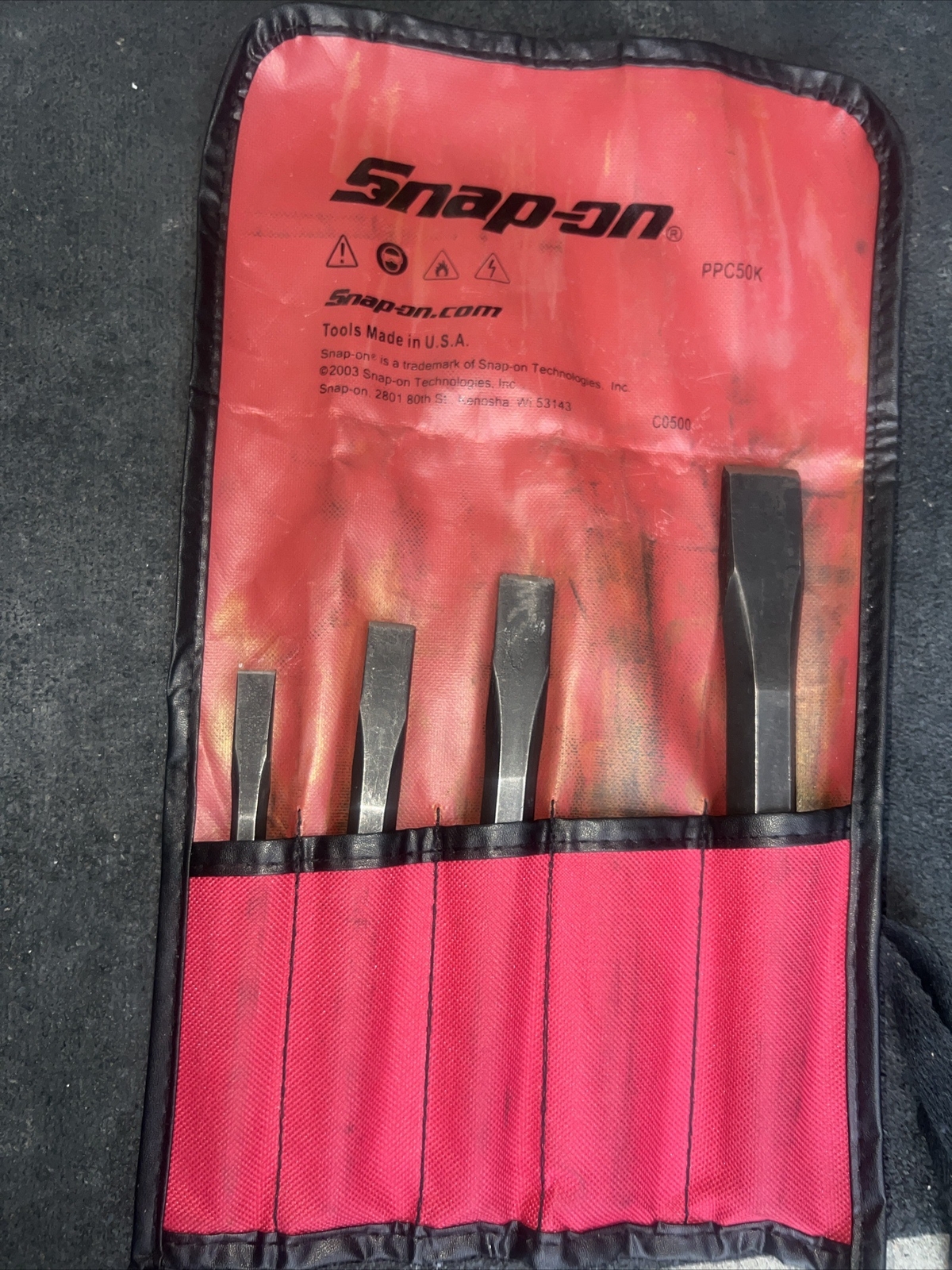 For Snap on PPC50K 3/8″ – 7/8″ wide blade Flat Chisel Set PPC812B to PPC828B